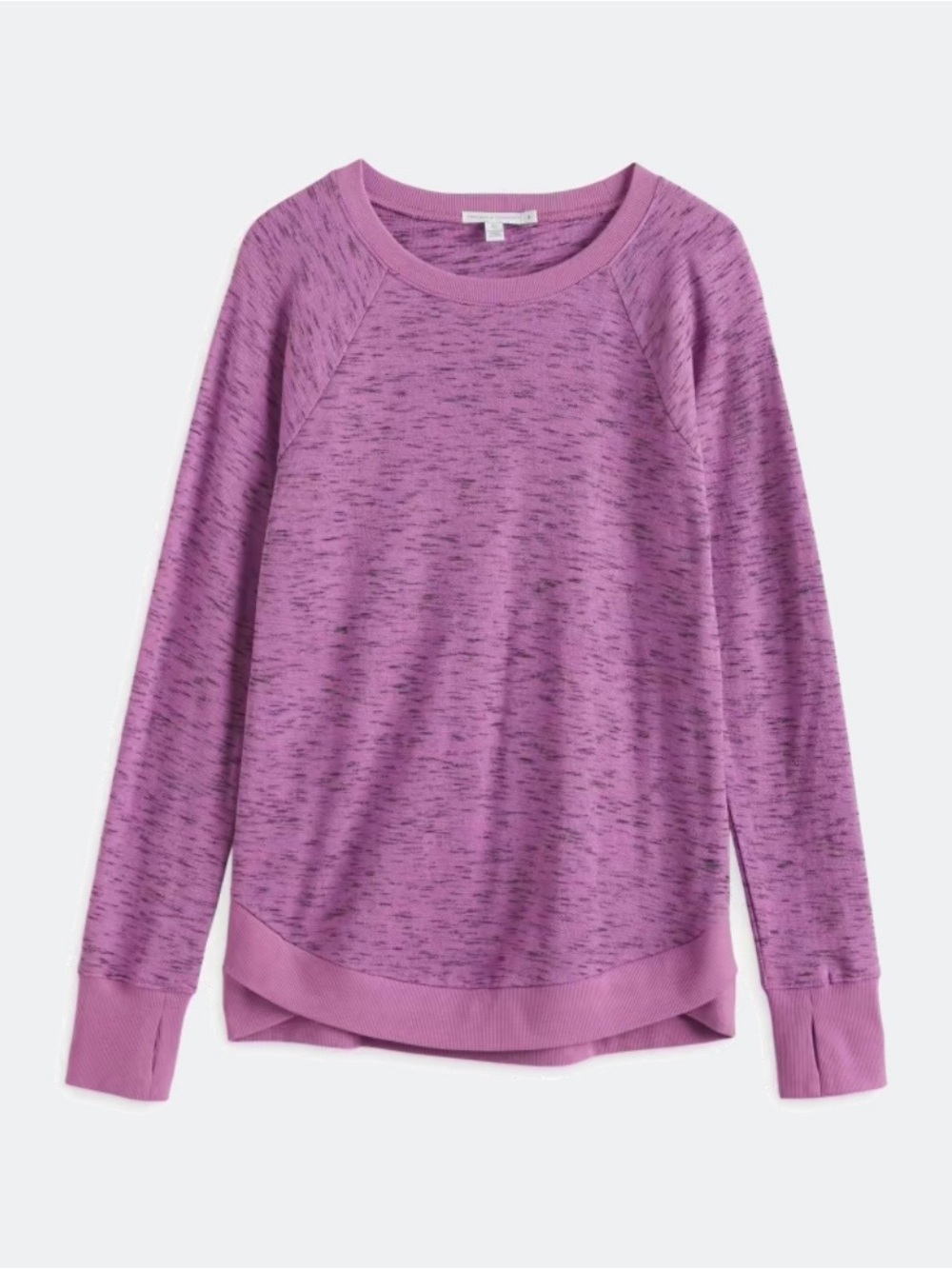 Threads 4 Thought Purple Space-Dye Long Sleeve Tee